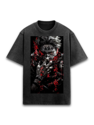 Anime Acid washed Oversized T-shirt