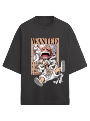 WANTED Luffy Terry Oversized T-Shirt