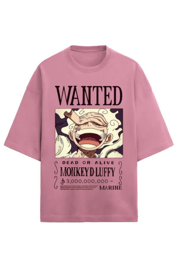 WANTED Luffy Terry Oversized T-Shirt