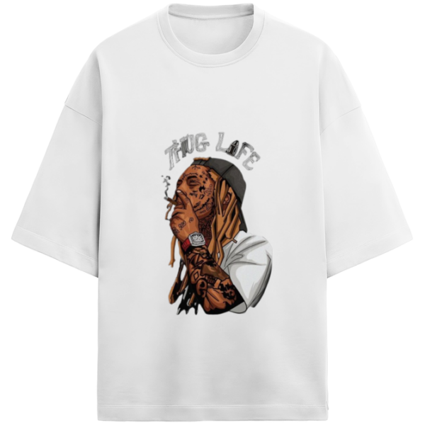 Thug Life Terry Oversized T-Shirt