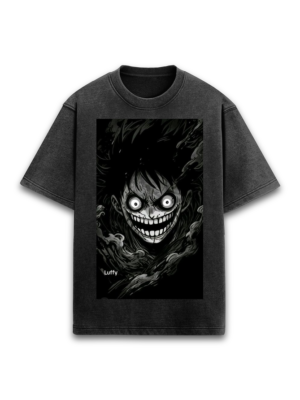 Luffy Evil Smile Acid Washed T-Shirt
