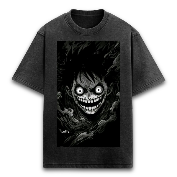 Luffy Evil Smile Acid Washed T-Shirt