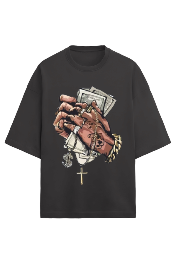 Money Criminal-2 Terry Oversized T-Shirt